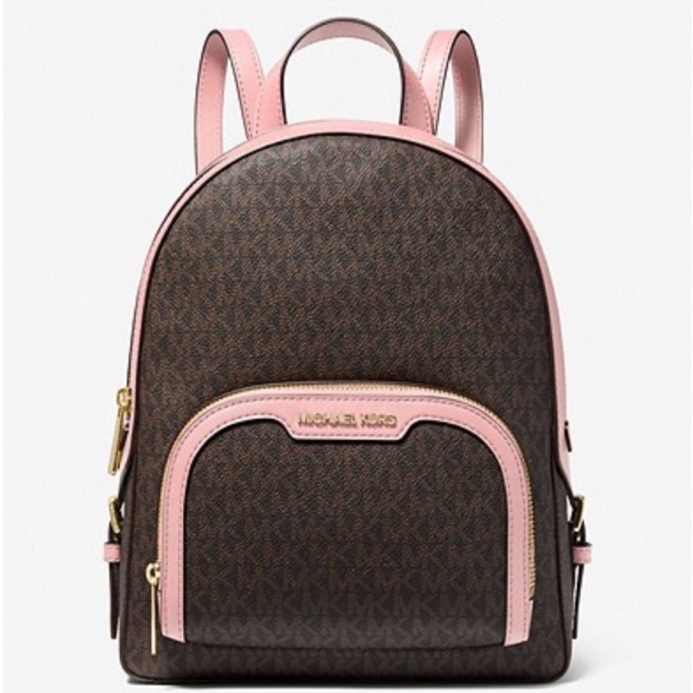 Michael Kors Jaycee Medium Logo Backpack
Brown Pink